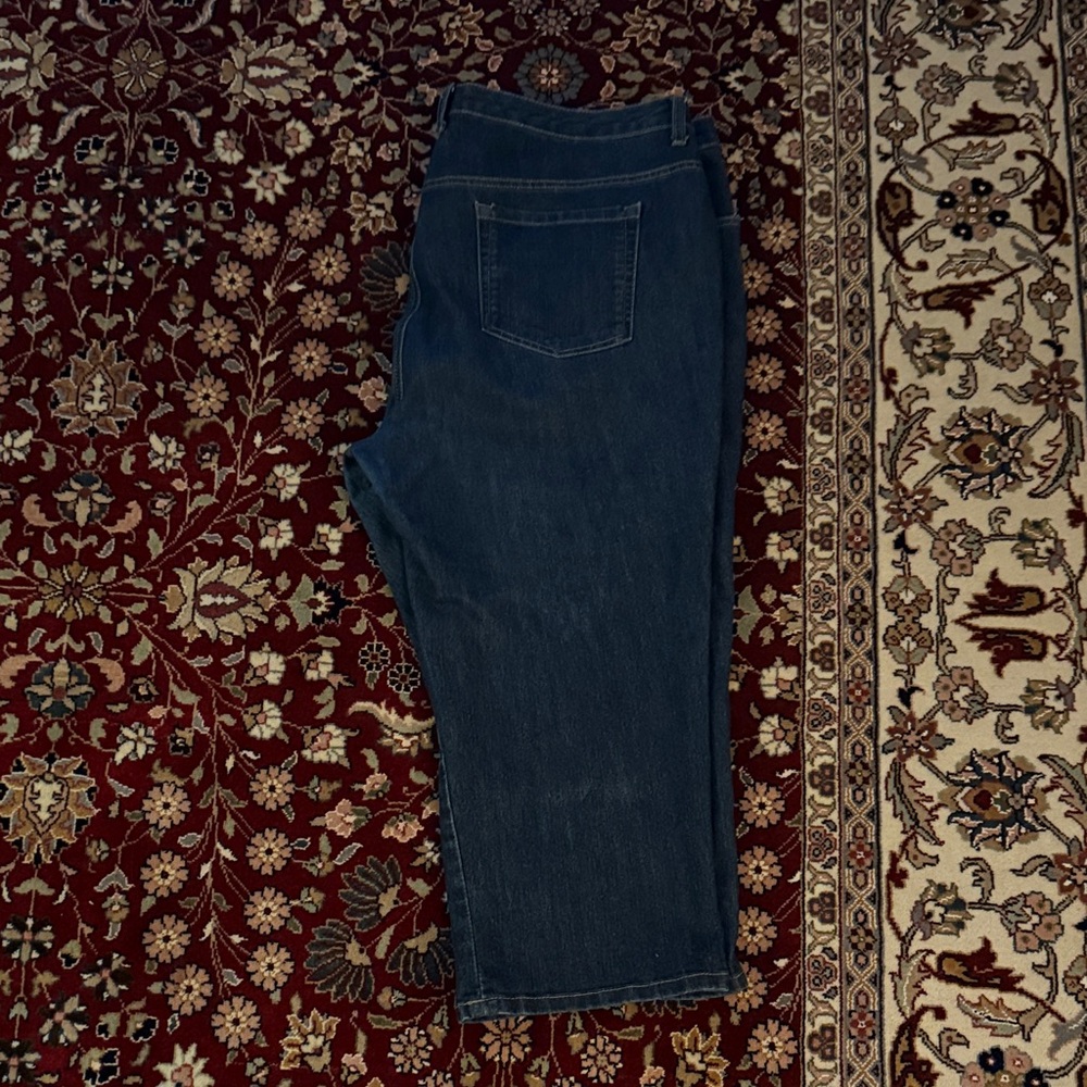 Style & Co. Dark Blue Straight Leg Capri Jeans